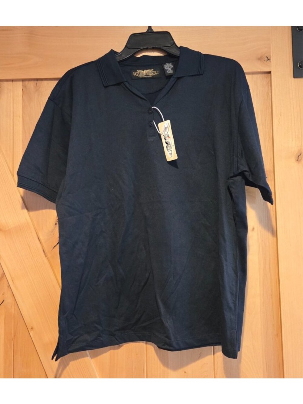 New! Eagle Dry Goods Womens Size L Golf Polo Shirt Blue